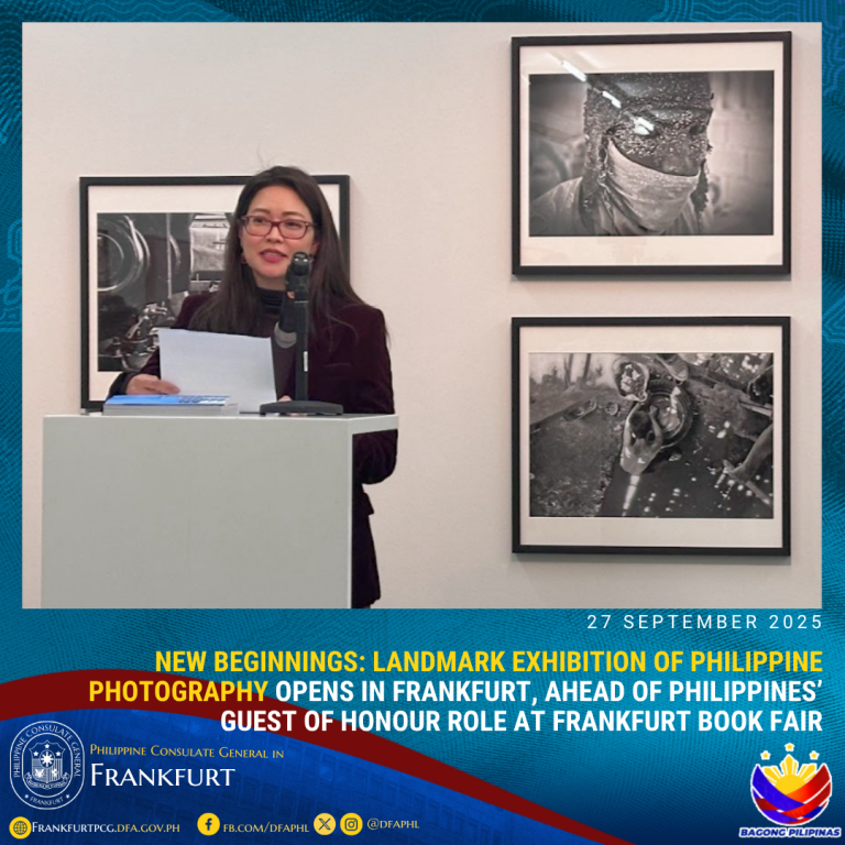 Consul General Abalos shared messages during the opening
